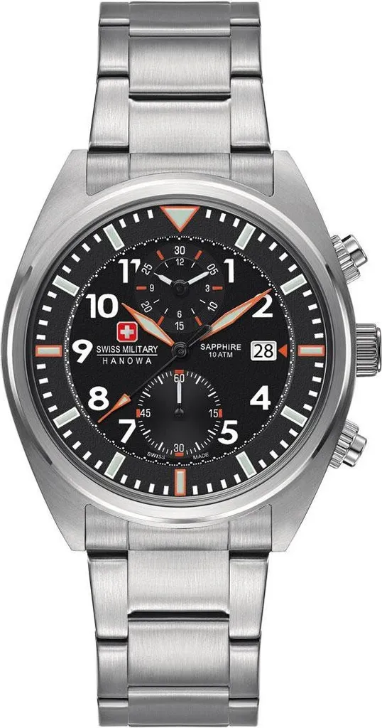 Swiss Military Hanowa Airborne Chronographe Homme en Acier avec Saphir