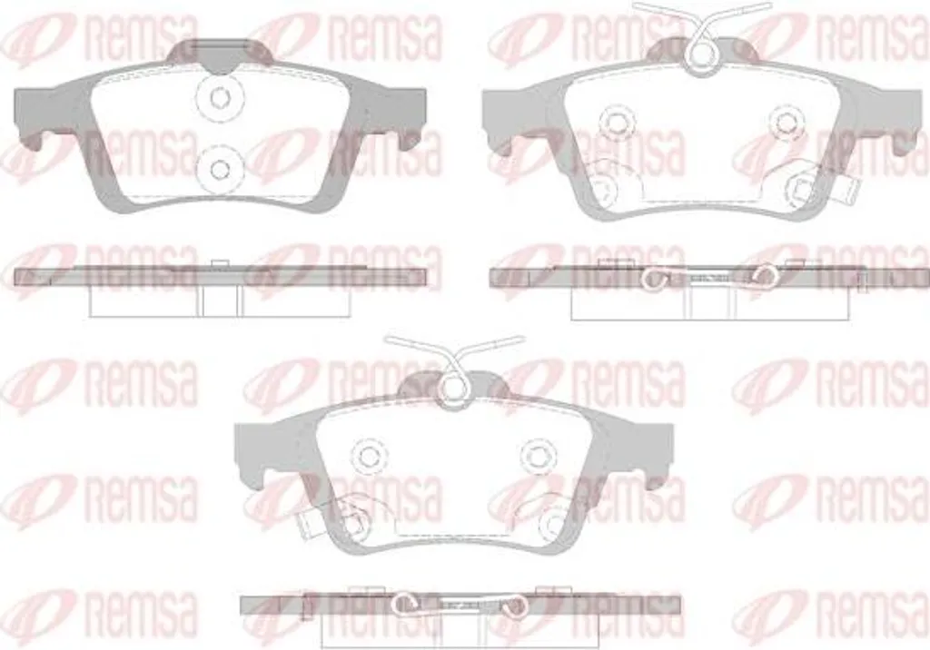 Plaquettes de frein REMSA 0842.12 pour Focus - Qualité OE 1936698