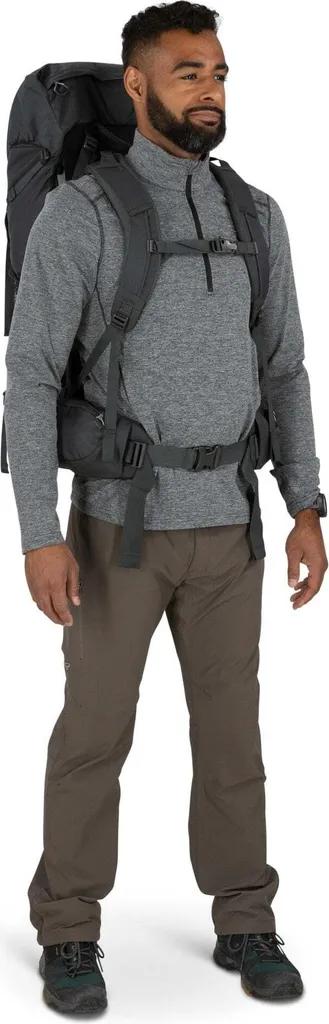Sac de Rando Osprey Rook 50 avec Système Dorsal Ventilé AirSpeed Gris