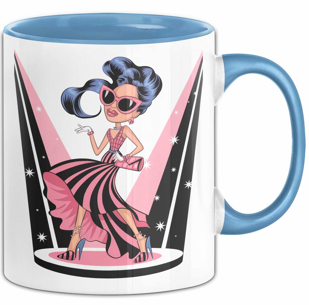Mode Liebhaber Tasse Geschenkidee für Stil Süchtiger (Blau)