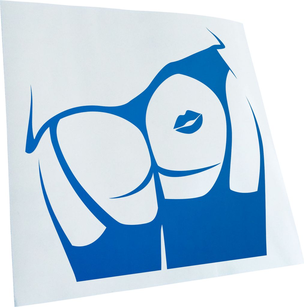 hauptsachebeklebt Kiwistar - Autoaufkleber - Kiss My Ass - Küss Meinen Arsch Heckscheibe - Aufkleber für Auto Kfz Fahrrad, LKW, Truck Mofa