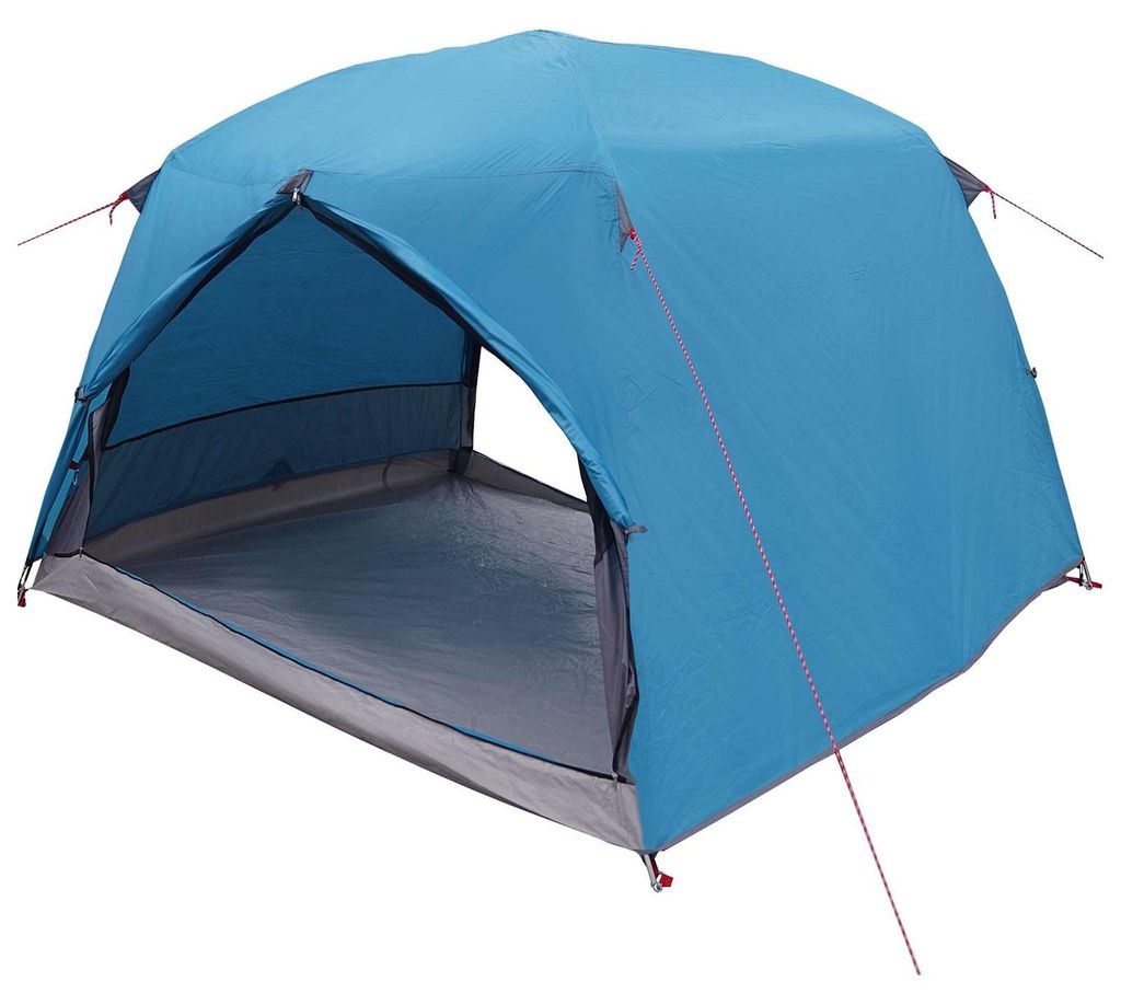 vidaXL Trekkingzelt Blau 2-Personen 185T Polyester mit PolyurethanBeschichtung