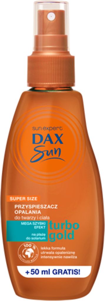 DAX SUN Turbo Gold Bräunungsbeschleunigerspray für Gesicht Produktbild 