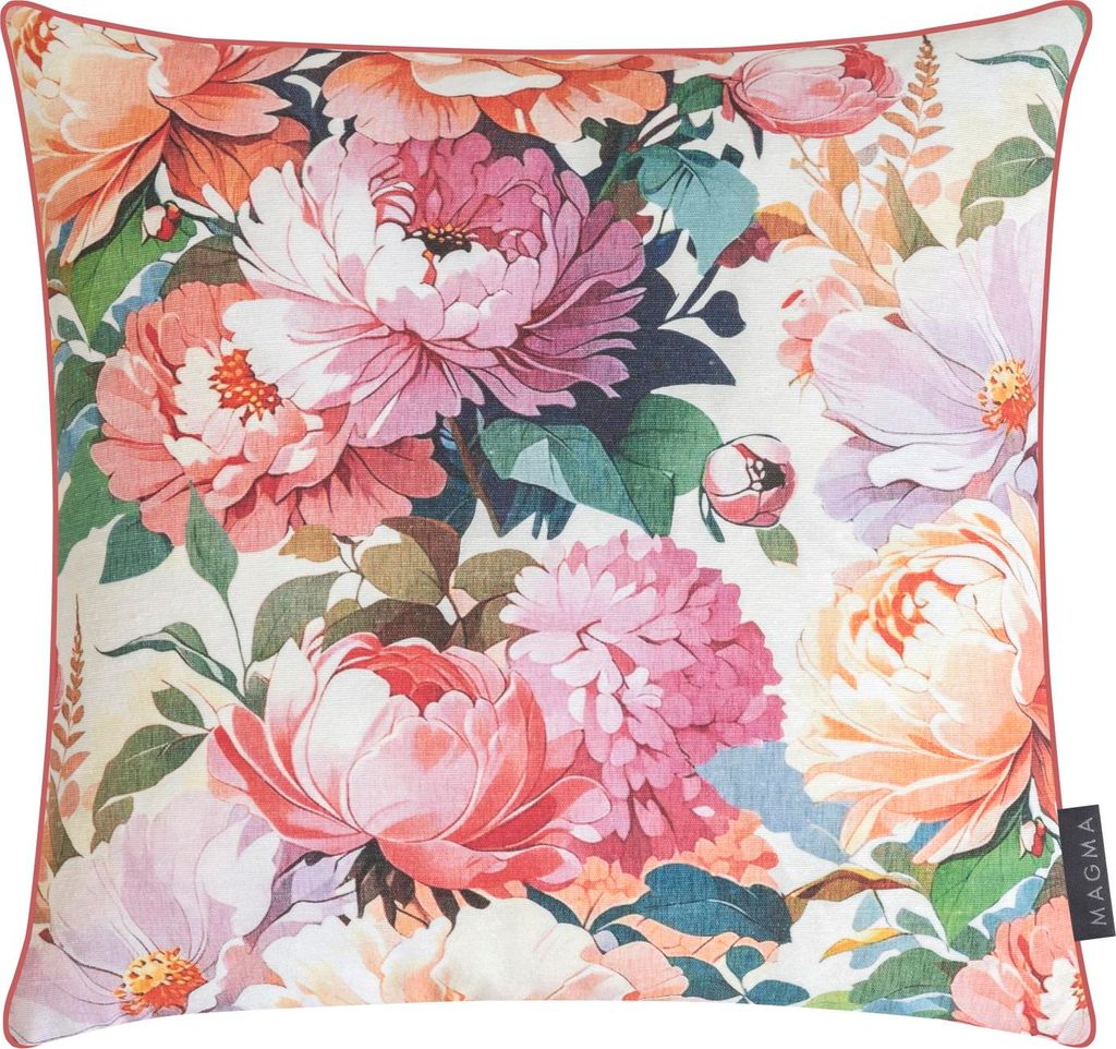 MAGMA Heimtex - Hülle mit RV und Keder - AMELIA - rose - 40 x 40 cm
