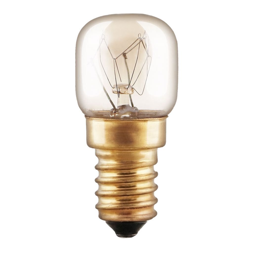 Backofenlampe Glühbirne 15W E14 klar Glühlampe 15 Watt T22 Röhre 300° Doppelwendel
