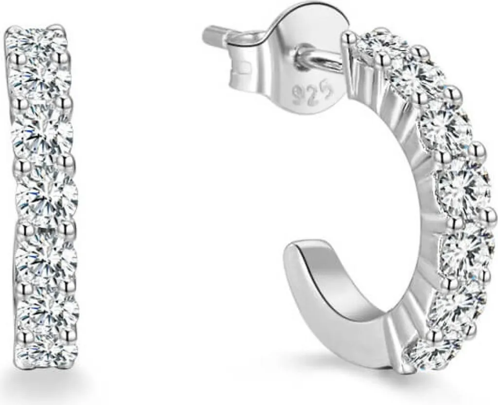Boucles d'oreilles rondes argent pour femme : Accessoire chic quotidien