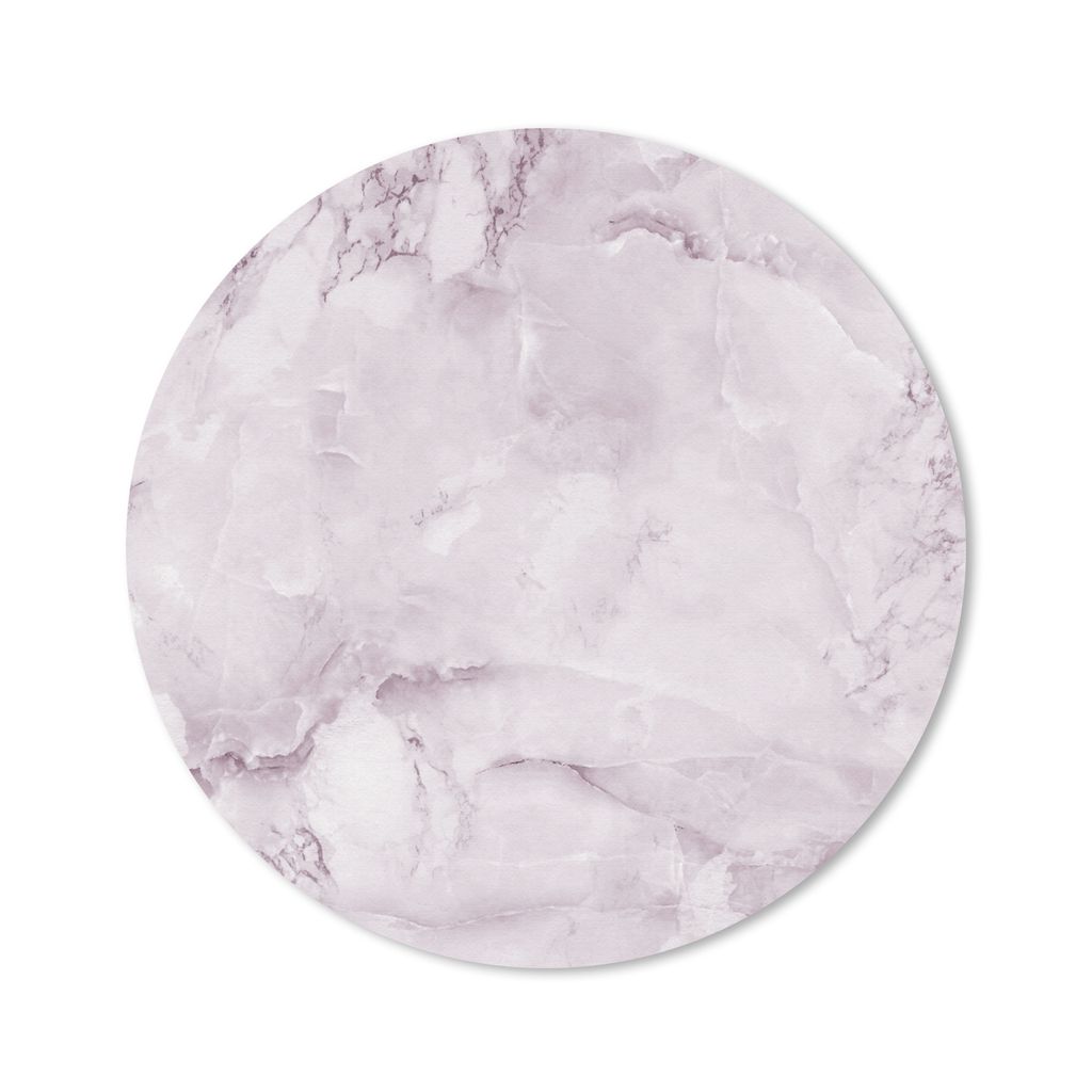 MuchoWow Mauspad Mousepad Marmor - Füllstoff - Rosa 20x20 cm - Mousepads - Maus Mat - Pad - Mausunterlage - Schreibtischmatte