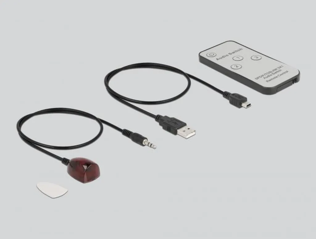 Switch Toslink S/PDIF Delock avec 3 ports et télécommande infrarouge - 5