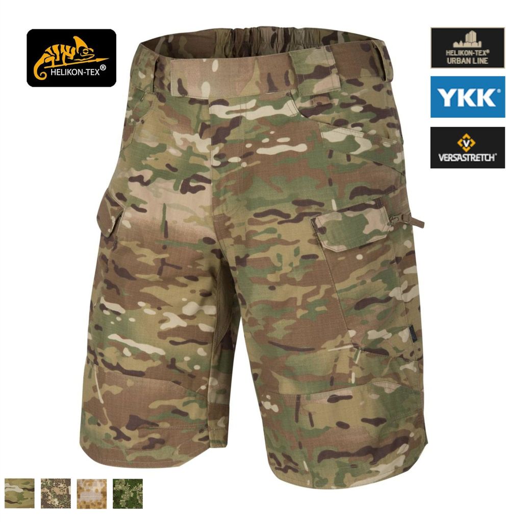 Helikon-Tex UTS (Urban Tactical Shorts) Flex 11'' – NyCo Ripstop – in mehreren Varianten erhältlich, Größe:M, Farbe:Multicam