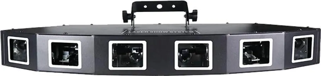 Projecteur laser DMX FX-200 noir avec prise EU pour jeu de lumière
