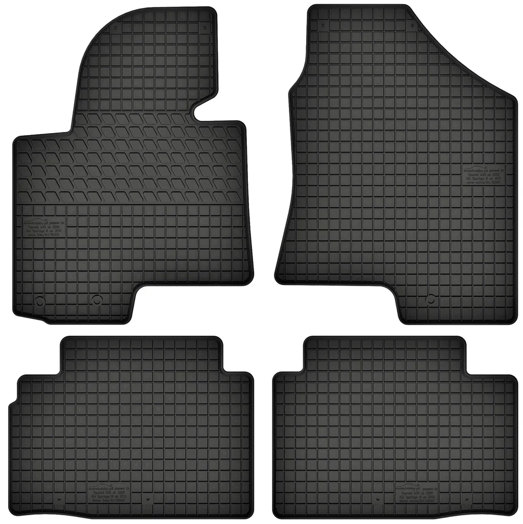 Tappetini in Gomma Hyundai ix35 (2010-2015) - Set 4 Pezzi con Stopper