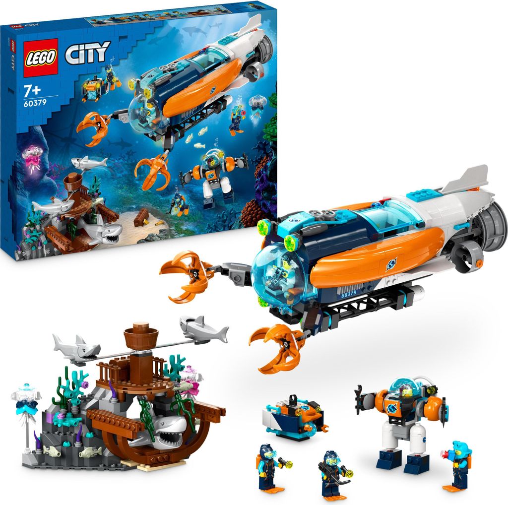 LEGO City Forscher-U-Boot 60379 – Unterwasser-Set mit Produktbild