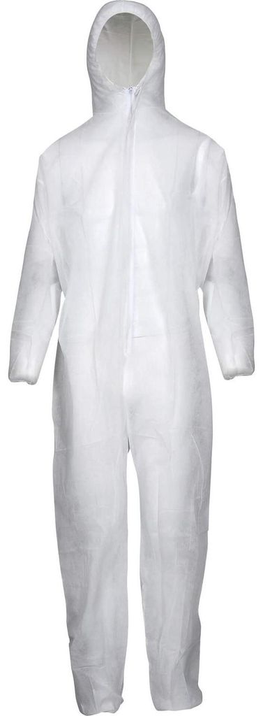 Asatex Schutzoverall, PP, 50g/qm, weiß, Gr.L Produktbild 