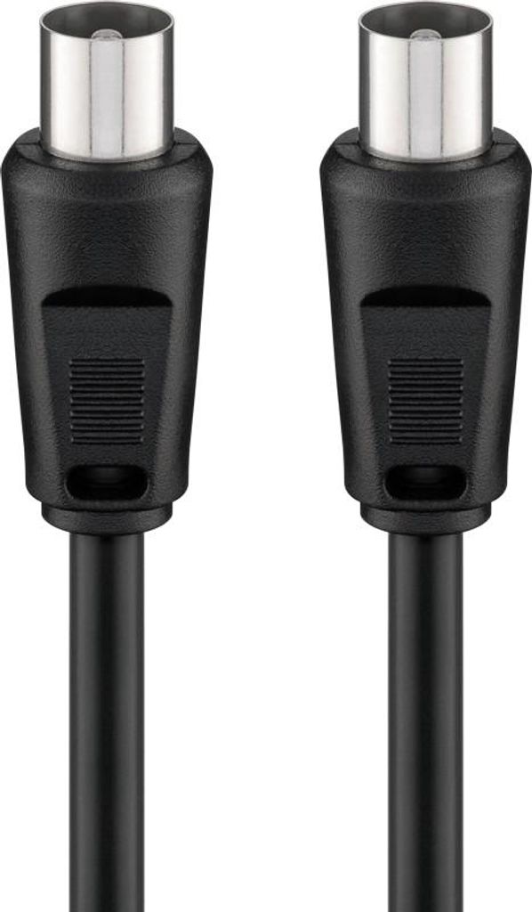 goobay cavo antenna 2 x schermato nero 1,5 m Immagine del prodotto 