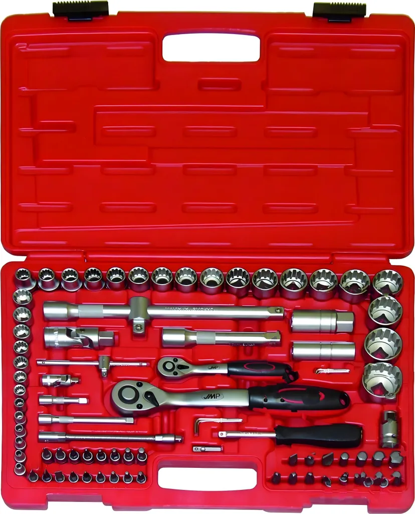 Mallette de serrage complète 82 pièces JMP douilles multi-empreintes