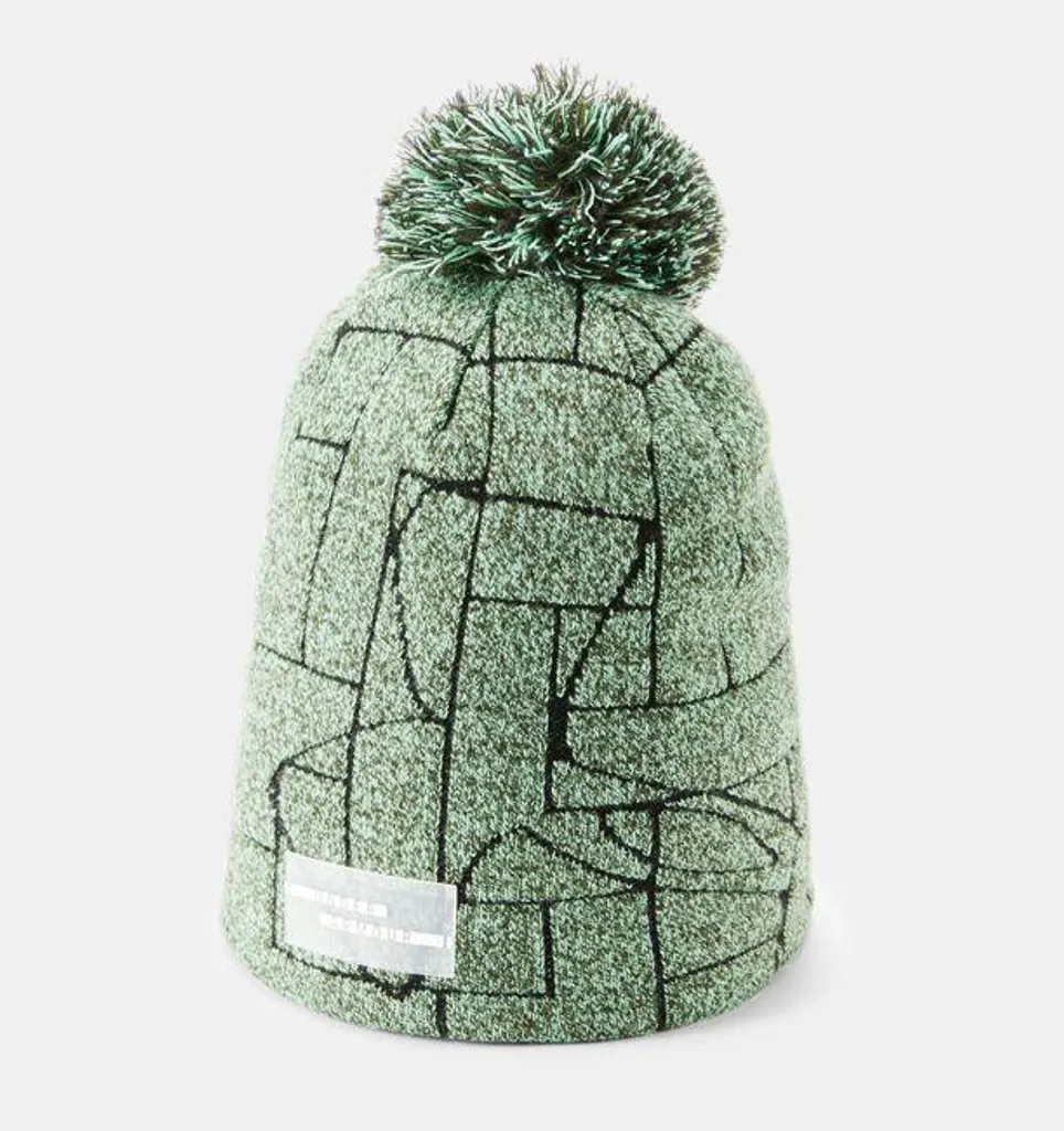 Berretto Under Armour Verde con Pompon | Regalo Caldo per l'Inverno