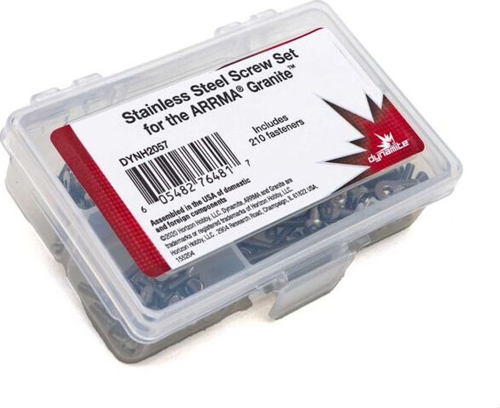 Dynamite Stainless Steel Screw Set: Arrma Granite