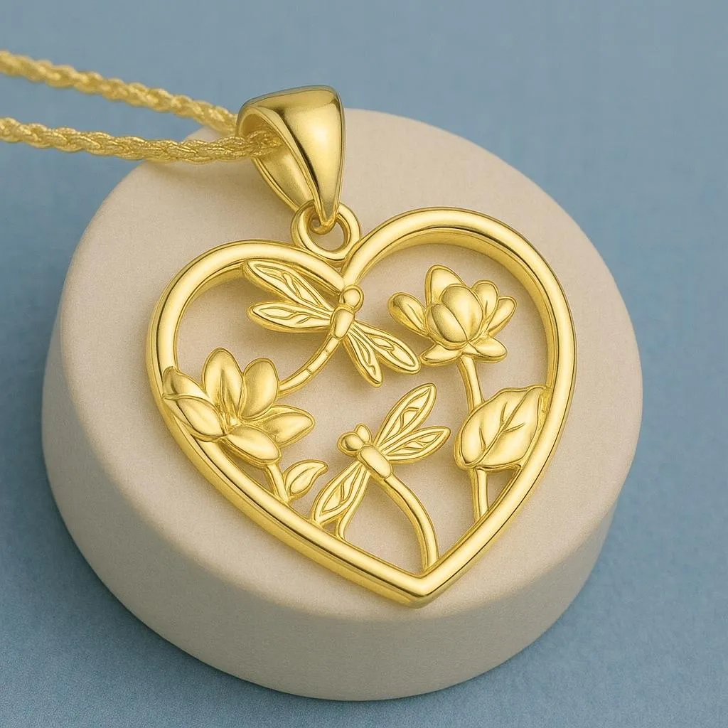 Flowers Collana In Acciaio Elegante: Disponibile In Oro O Argento, Modelli Cuori O Stelle - Lunghezza 40+5 Cm Con Ciondoli 5 Mm - Regalo Con Sacchettino