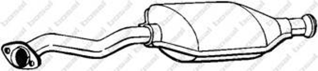 Bosal Katalysator für Peugeot 106 II (1) (Motorcode TU5JP) mit Anbaumaterial
