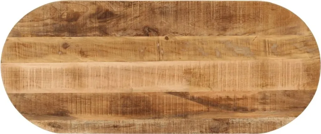 Piano Ricambio Tavolo Ovale 100x40 Legno Mango Massiccio Robusto