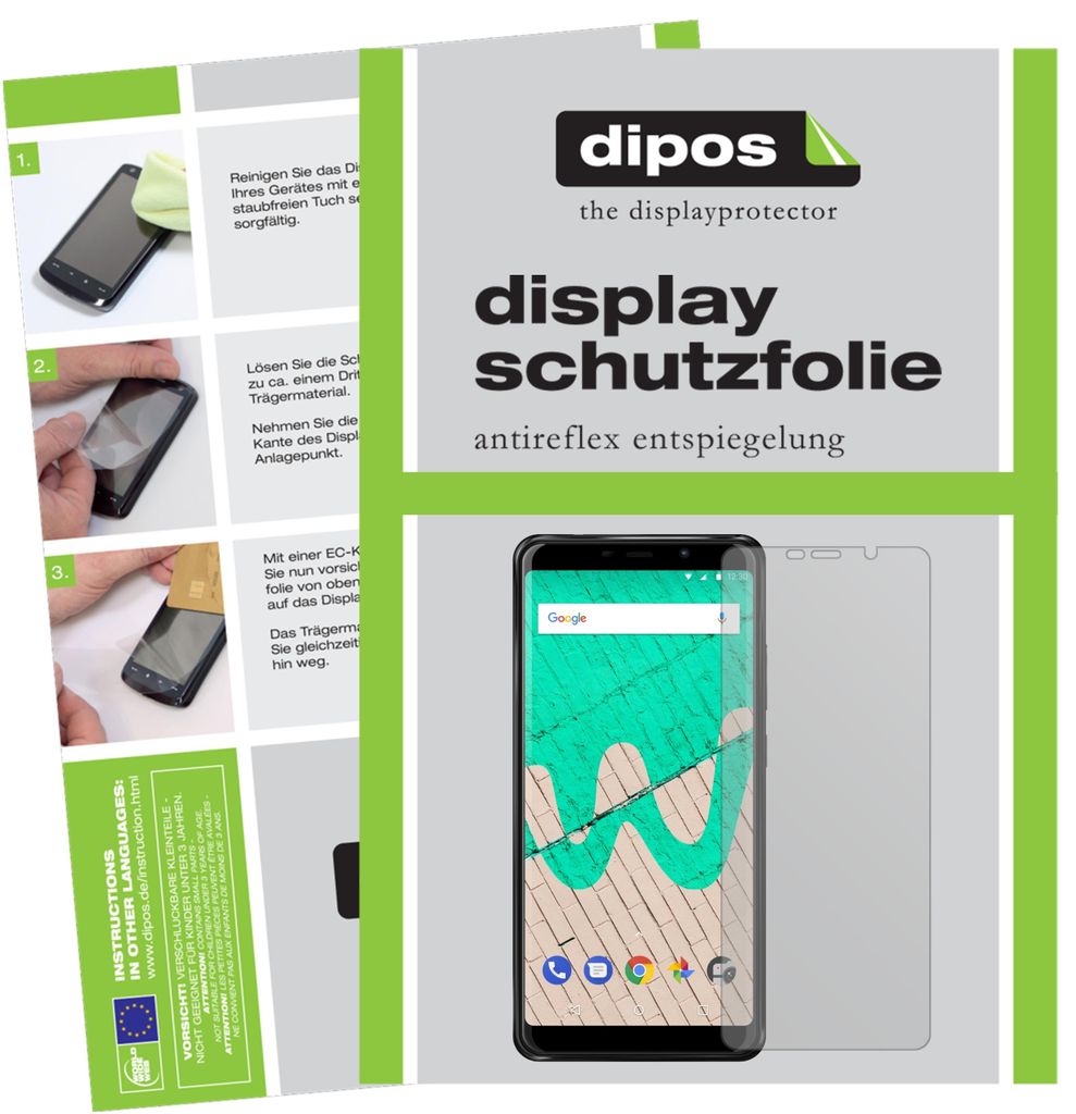 2x Schutzfolie für Wiko View Max matt Displayschutzfolie Folie Display Schutz