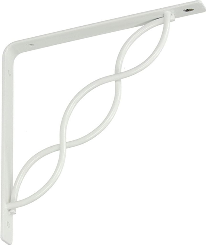 Regalhalter 200x200 mm Regalträger Regalwinkel Wandkonsole Antik Retro weiß