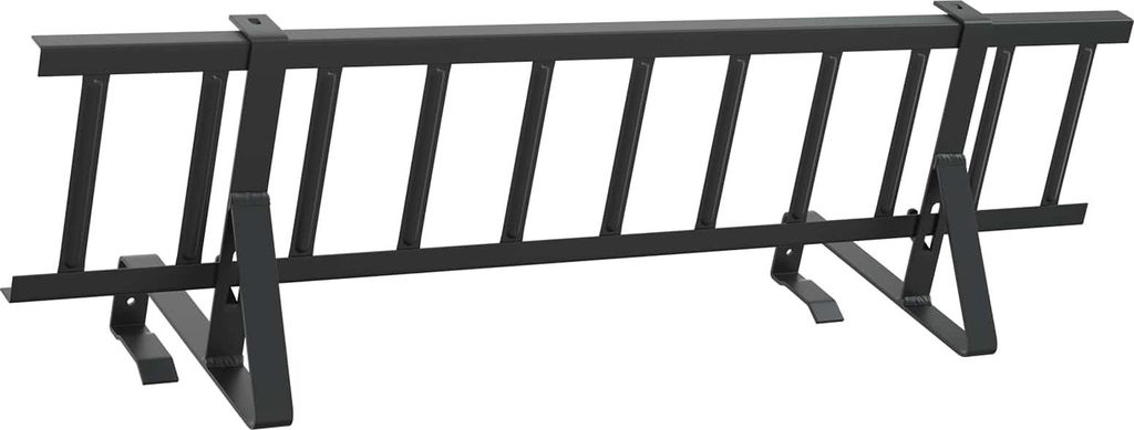 Dachschneeschild Schwarz 100 x 29,5 x 34,5 cm Stahl