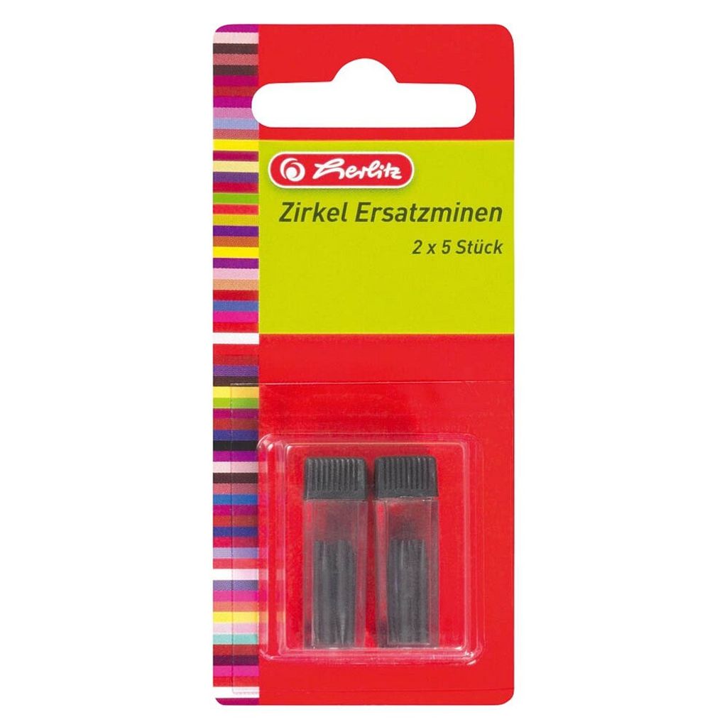 10 herlitz Zirkelminen HB 2,0 mm