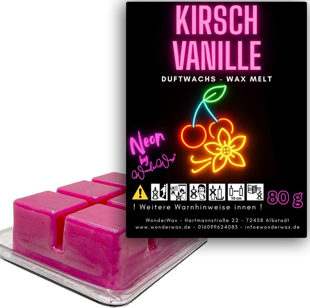 WonderWax Neon Duftwachs Wax Melts für Duftlampe, 6 Würfel Duftmelt Wachsmelt Sojawachs Neon Würfel für Raumdüfte, Wachs Duftöl Indoor Herbst...