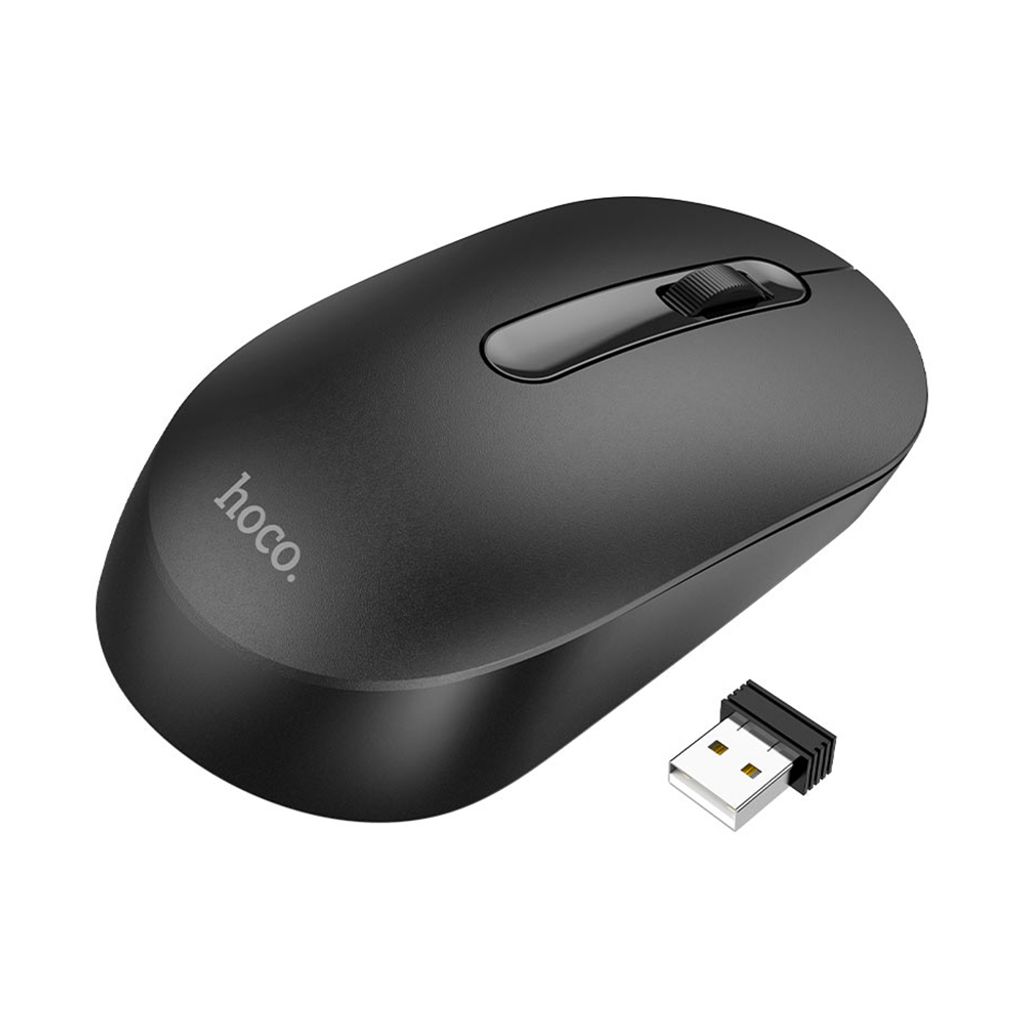 HOCO drahtlose 2.4G 1200 dpi Computer-Maus GM14 schwarz