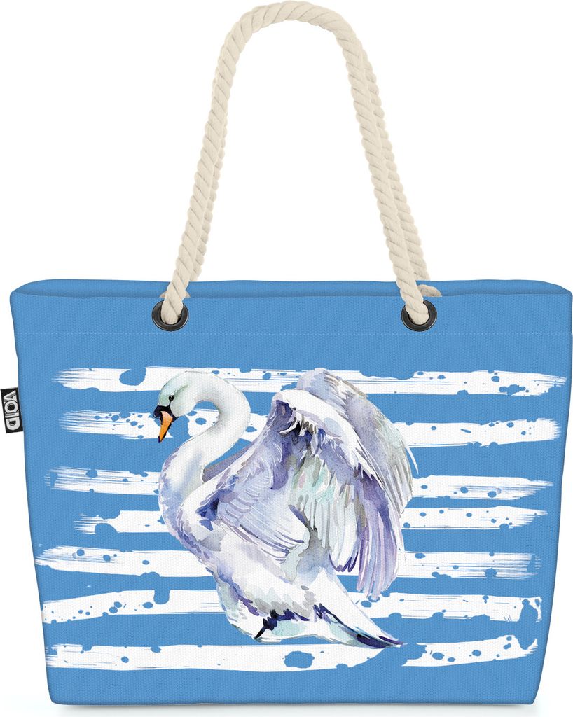 VOID XXL Strandtasche Schwan Shopper Tasche 58x38x16cm 23L Produktbild 