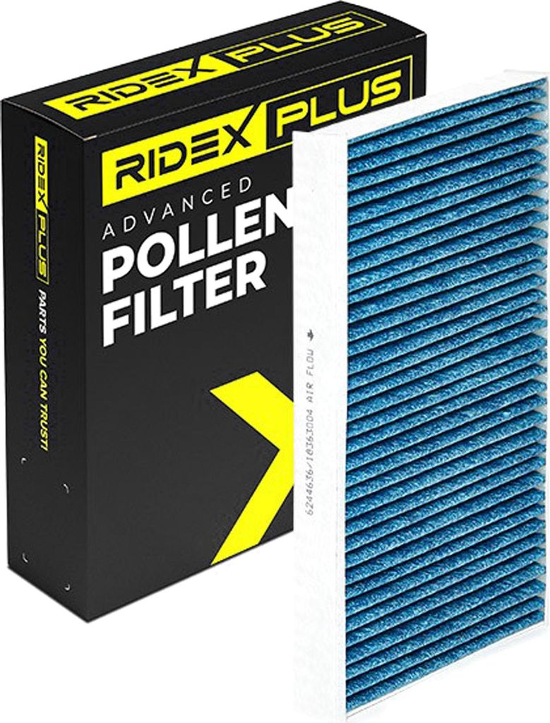 RIDEX PLUS 424I0557P Innenraumfilter Pollenfilter für AUDI A6 Avant (4F5, C6) Aktivkohle