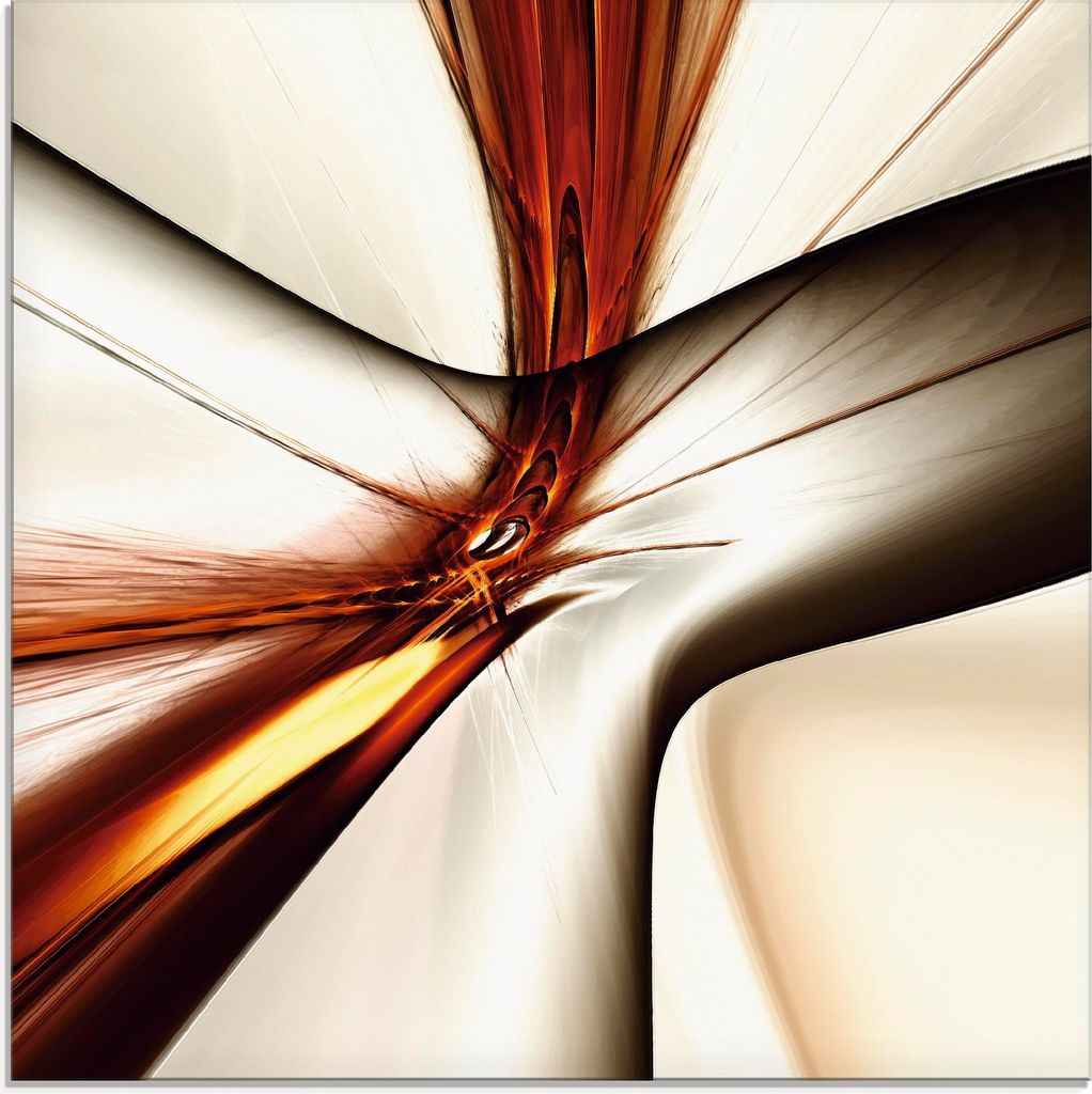 ARTland Glasbild Abstrakt modern Größe: 50x50 cm