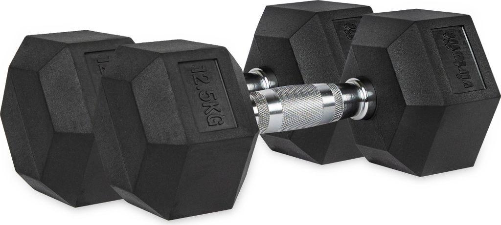VirtuFit Hexa Kurzhantel Pro Set 2 x 12,5 kg Produktbild 