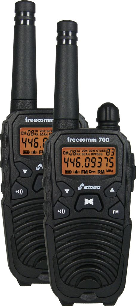 Stabo PMR-Handfunkgerät Freecomm 700 20700 2er Set (20700)