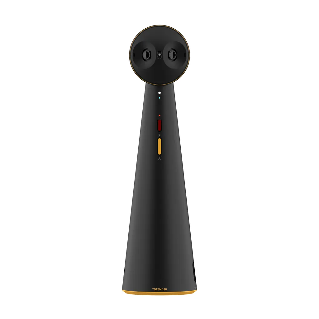 Caméra de Visioconférence Panoramique 180° Ipevo Totem KFT UHD Noire