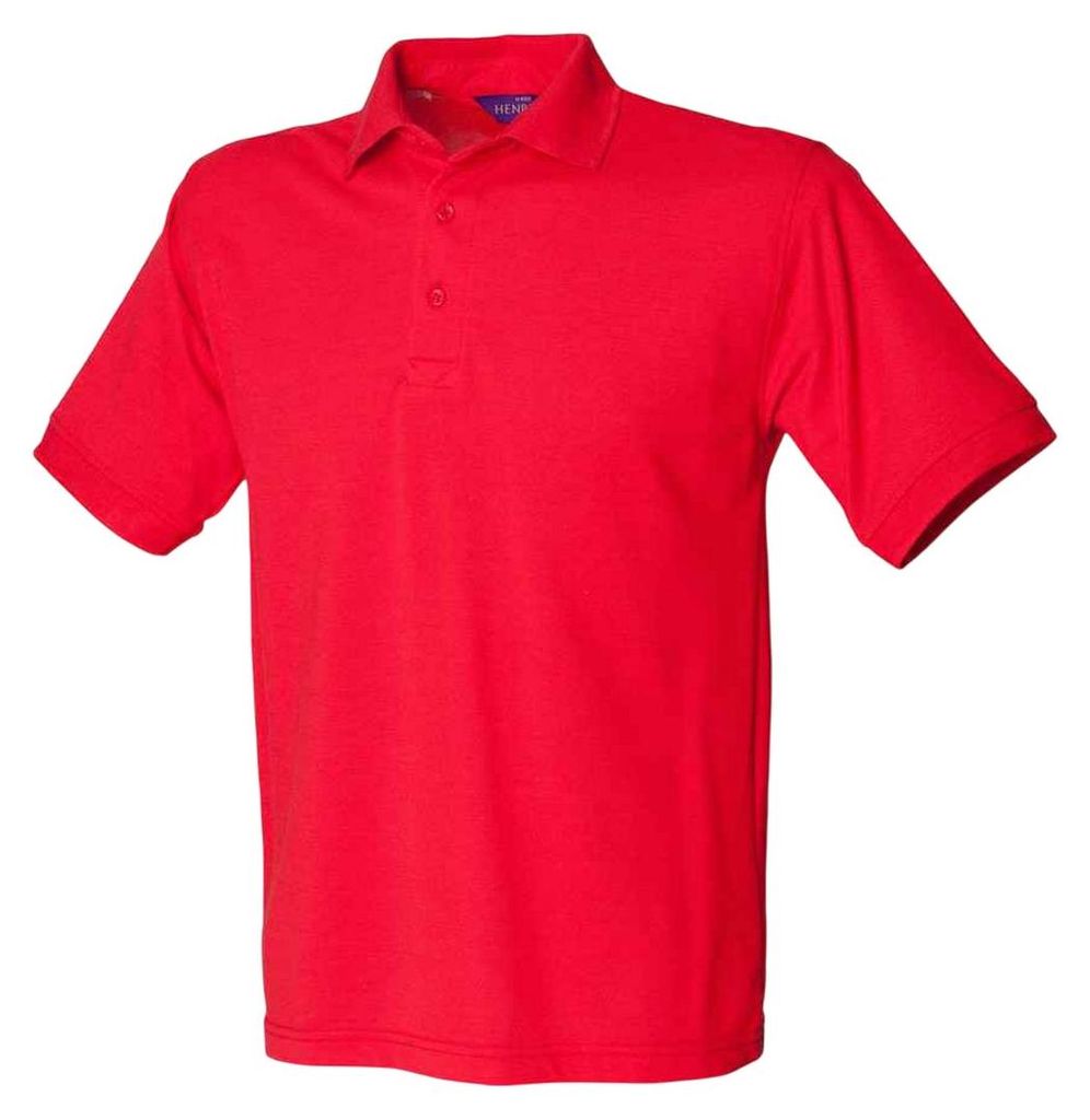 Henbury - "65/35 Classic" Poloshirt für Herren, Piqué LT5766 (3XL) (Rot)