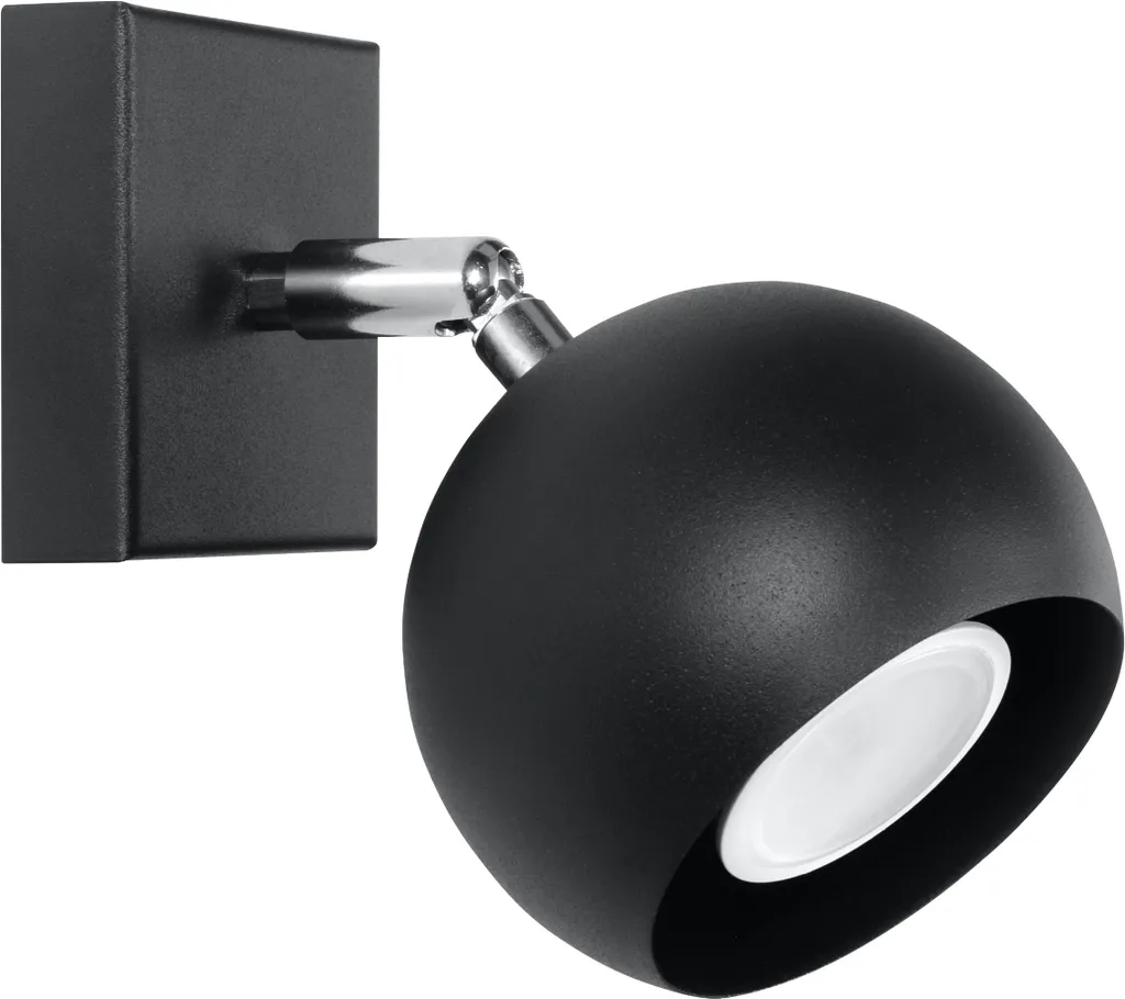 Applique murale de salon PESTEL GU10 Noir 10W pour ambiance de chambre