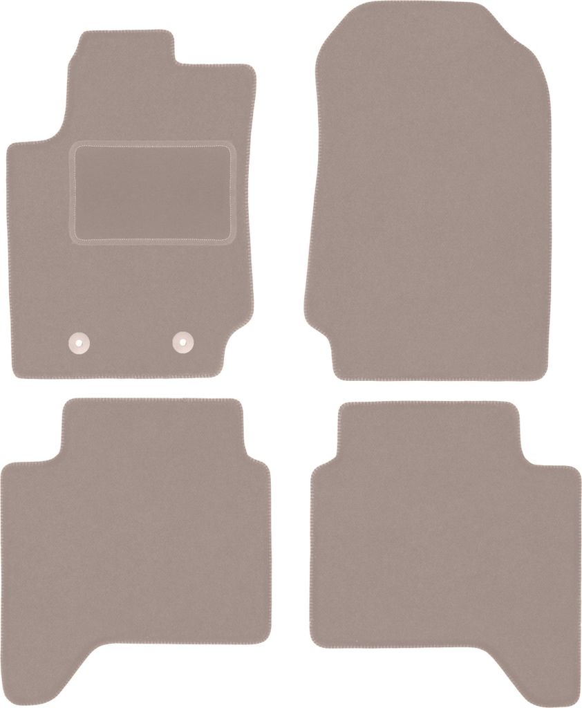 Velours-Autoteppiche für: Ford Ranger Raptor Pickup (2019-) Beige