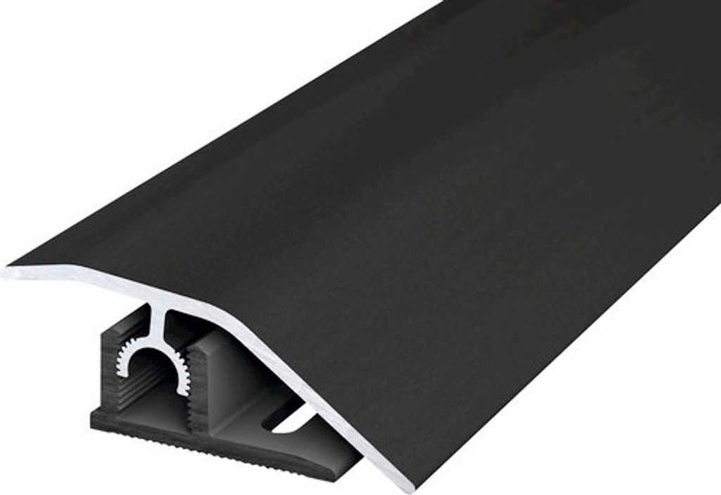 SKANDOR Anpassungsprofil Aluminium Schwarz eloxiert 10x44x1000 mm