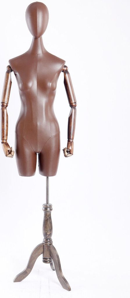 B-17T-G Woman Leatherette Cover in Brown Tailor Bust Torso Zdjęcie produktu 