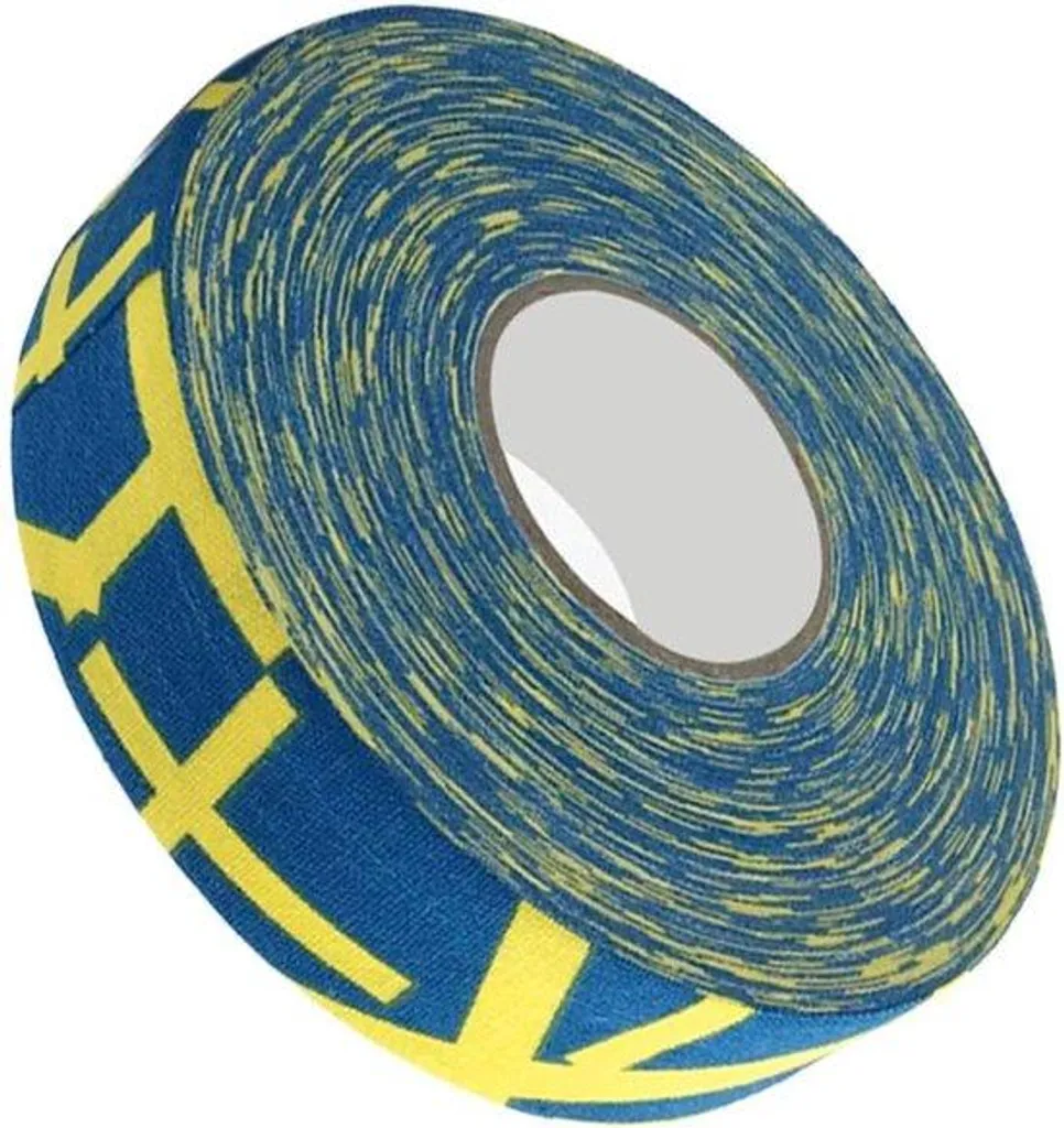 Bande de sécurité jaune résistante pour grip hockey et badminton