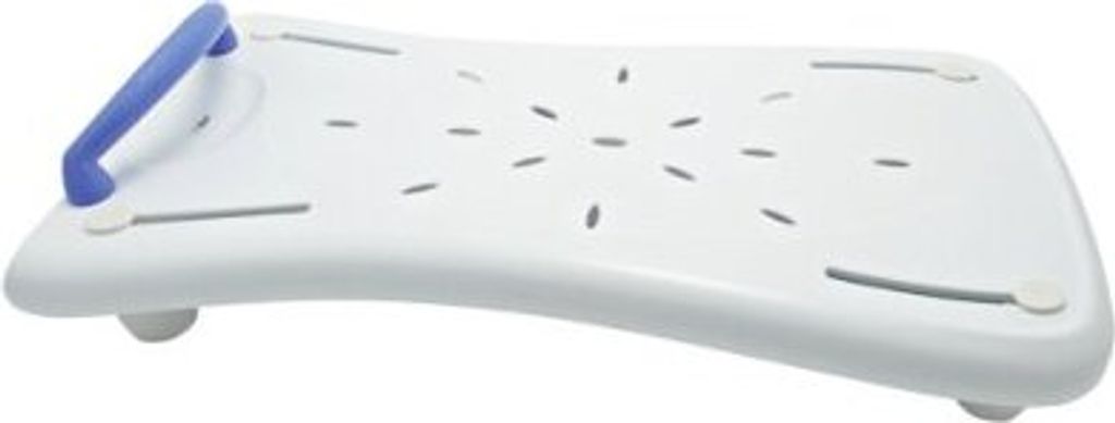 Badewannenbrett PLUS mit Haltegriff, weiß-blau>>>>78 cm