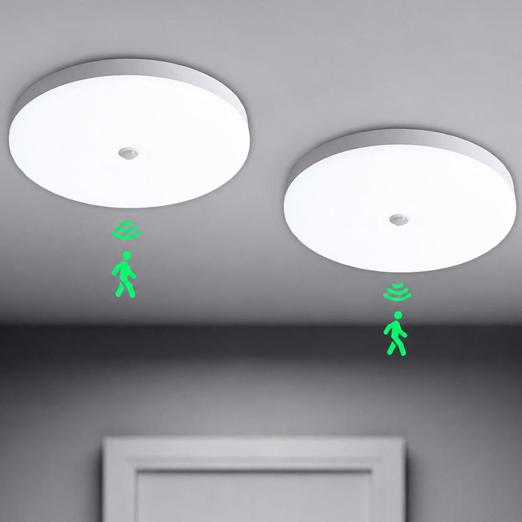 2er Set Led Deckenlampe mit Bewegungsmelder, Decke Lampe Produktbild 