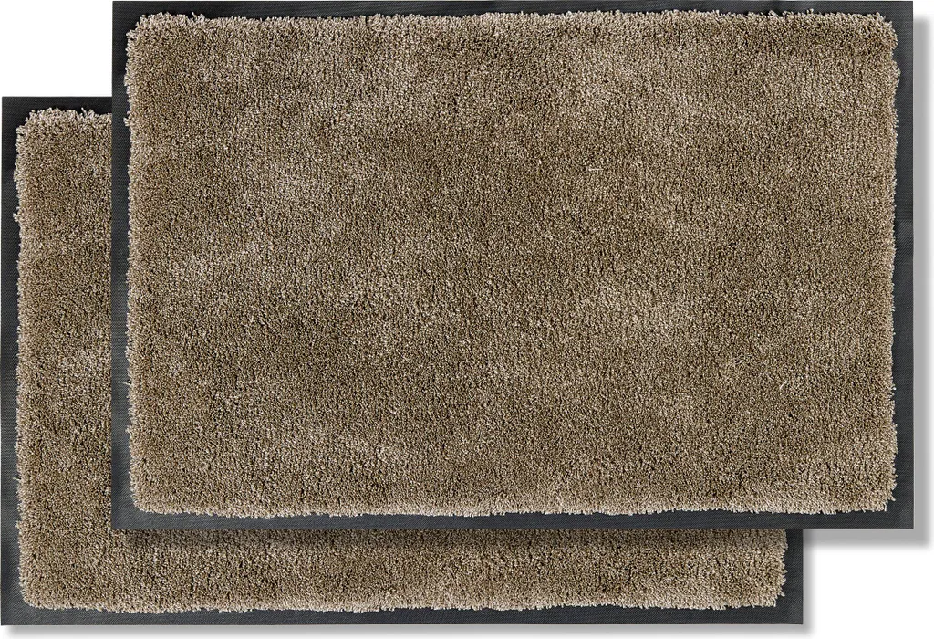 Tapis de sol Astra LAVA Lot de 2 Beige 40x60 cm pour Entrée Intérieure