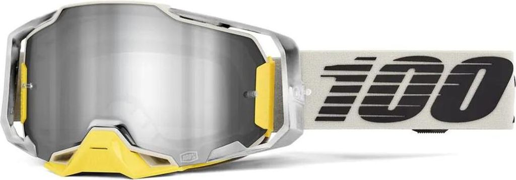 100percent Armega Offroad-brille Silber Clear Silber Clear