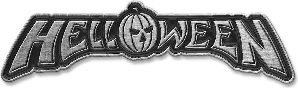 Helloween - Grafik - Abzeichen, Emaille Logo RO2861 (Einheitsgröße) (Silber)