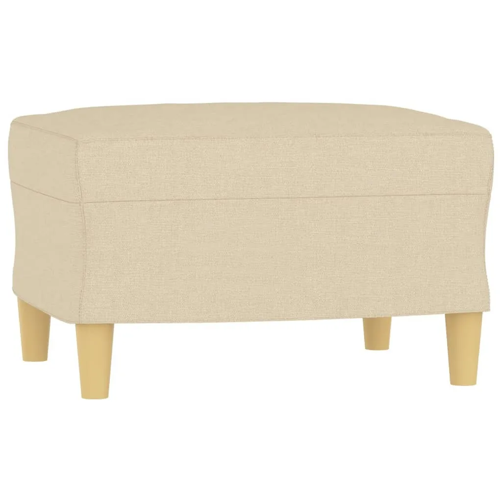 SYFAX™ Poggiapiedi Crema 60x50x41 cm in Tessuto