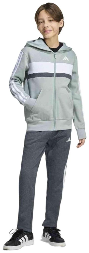 Trainingsanzug Adidas J 3S TIB FL TS für Jungen