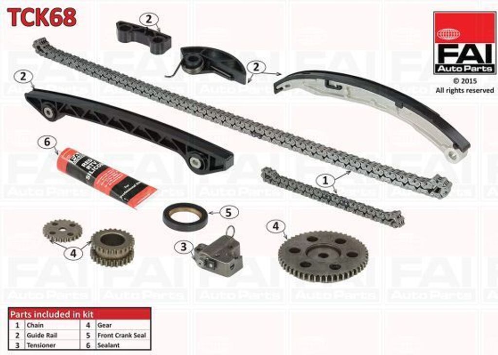 FAI AutoParts TCK68 Steuerkettensatz Steuerkette für MAZDA 6 Station Wagon (GY) 6 (GG) 6 Hatchback (GG)
